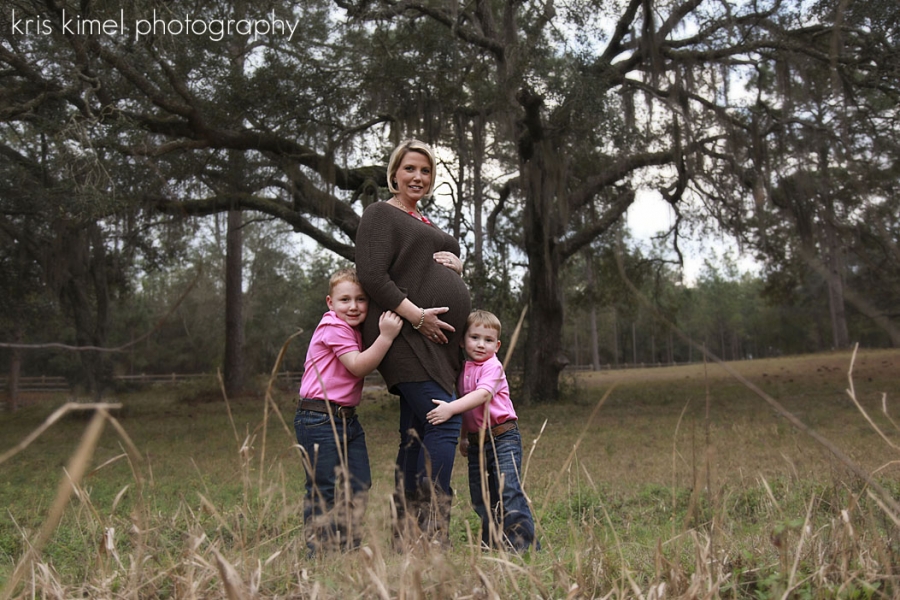 family portraits Tallahassee, Kris Kimel Photography, Amanda Meeks, Jimmy Meeks, Maternity portraits Tallahassee