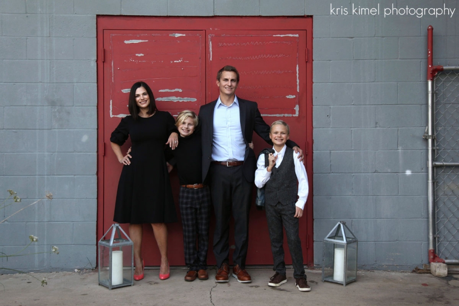 holiday family portraits at Railroad Square in Tallahassee, FL