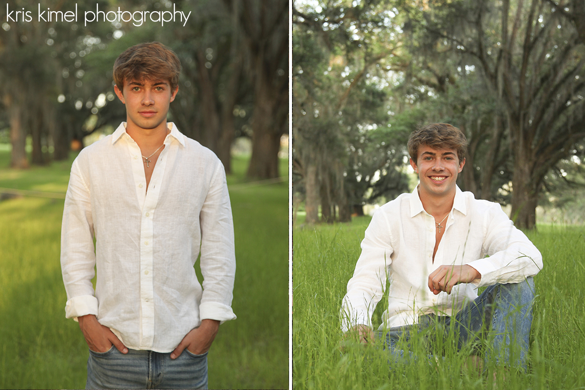 Portraits of high school senior taken in Tallahassee Florida by Kris Kimel Photpgraphy