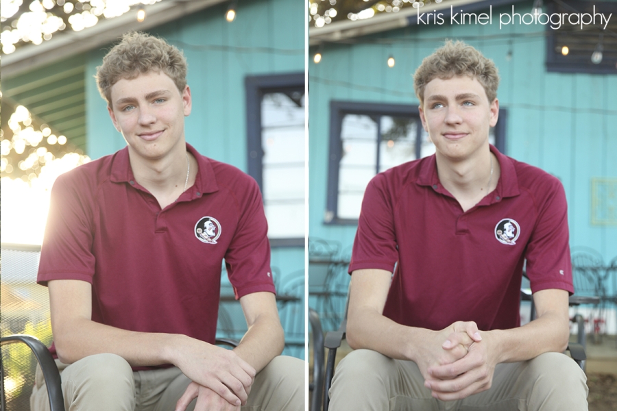 Portraits of high school senior taken at Railroad Square in Tallahassee Florida by Kris Kimel Photpgraphy