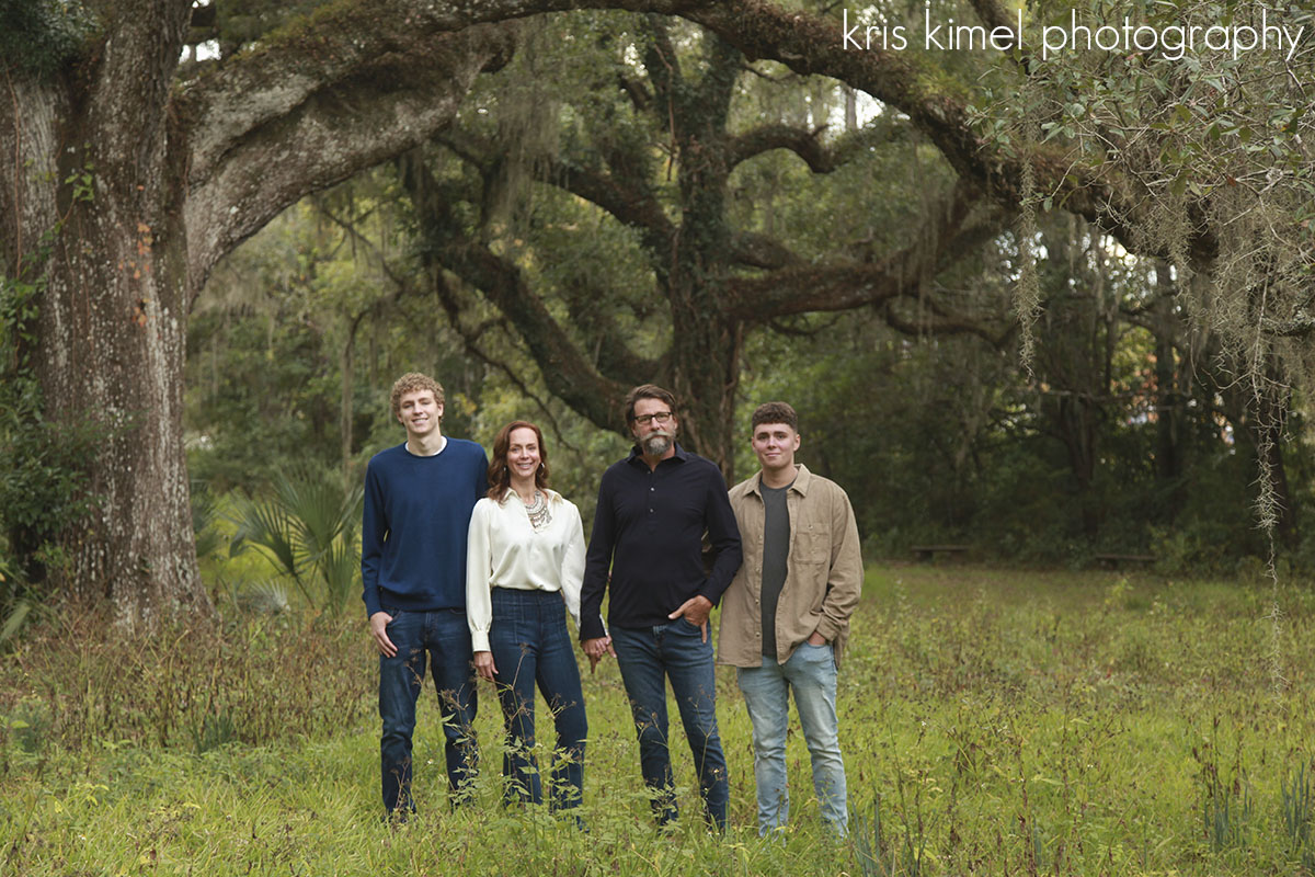 Portrait of a family at Goodwood Plantation by Kris Kimel Photography