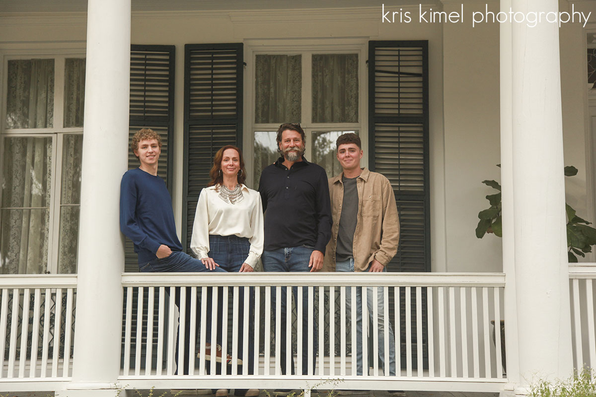 Portrait of a family at Goodwood Plantation by Kris Kimel Photography