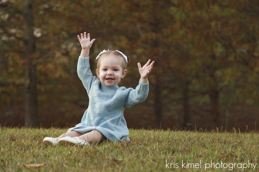 Portrait of a happy little girl in Tallahassee, FL by Kris Kimel Photography
